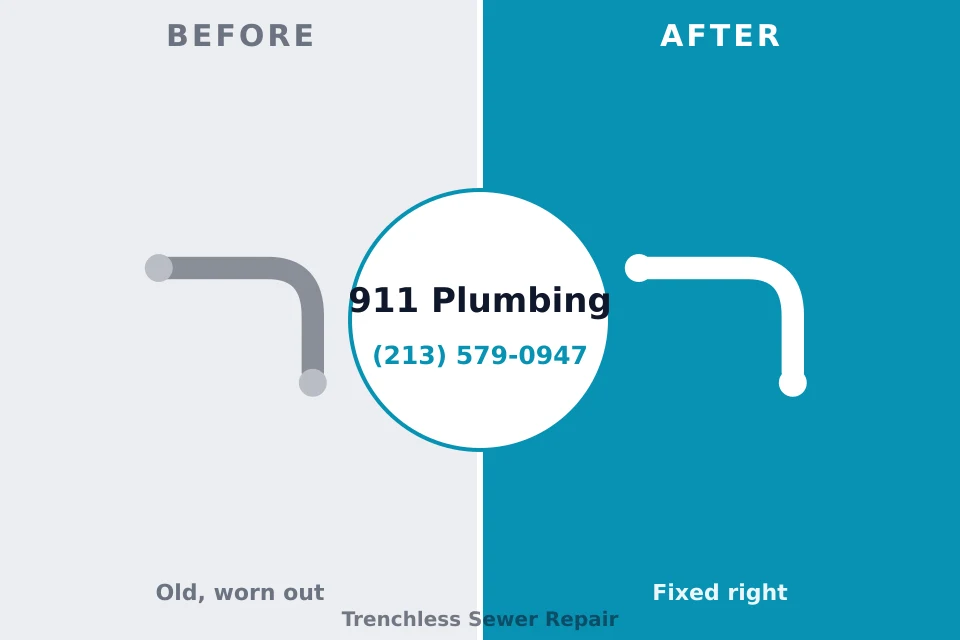 Before and after: plumbing repair Norridge, IL